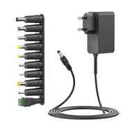 HKY Adaptateur Secteur 12V 2,5A 30W Bloc d’alimentation pour Z8 Pro Mag424, enceinte Edifier, scanner Canon LiDE, boîtier Terramaster, pompe fontaine, tapis massage, écran LCD, switch réseau, Keyboard