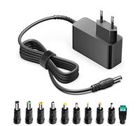 HKY Bloc d'alimentation 15 V 1,5 A 1 A 2 A 100-240 V 50/60 Hz avec 10 adaptateurs - Câble d'alimentation universel pour démarrage de voiture avec courant de crête 450 A 500 A 600 A 800 A 1000 A