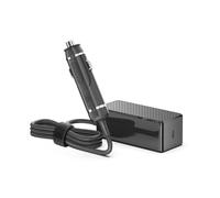 HKY Chargeur de voiture 12 V-24 V 2 m 140 W 40 W USB C GaN - Adaptateur PD3.1 pour Huawei Matebook X Pro, Redmi Book Pro 16 2024, Delta ADP-140A BB, Ulanzi AL120 AL60 - Feu arrière