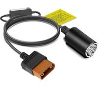 HKY DJI Câble d'alimentation SDC vers chargeur de voiture pour DJI Power 2000/1000V2/1000/500 Station d'alimentation portable 12 V Prise allume-cigare pour générateur solaire, refroidisseur de voiture