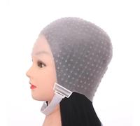 HKYBCF Capuchon de Mise en évidence Salon Dye Silicone Cap with Needle Silicone Hair Highlights Cap Needle Reusable Hair Coloring Cap Hair Dye Hat Hairstyling Tools.