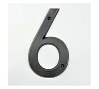 HKYBCF Numéro de la Porte Bronze Vieilli 152 mm très Grand numéro de Maison numéro d'adresse de Porte en Alliage de Zinc monté sur vis Signe d'adresse extérieure #0-9 (Color : 6)
