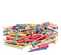 HKYBCF Tees de Golf Tees de Golf 1000/500/250 pièces 2-3/4 et 3-1/4 Pouces Longueur |, 7 Fois Plus résistant Que Le Bois, réduit la Friction(250 Count 70mm Mixed)