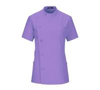 HKYBCF Uniforme d'infirmière Blouses d'infirmière, vêtements de Travail for Femmes, for Salon beauté, Uniforme Spa, Chemise Gommage, Hauts chirurgicaux, Clinique pour Femme(Purple,S)