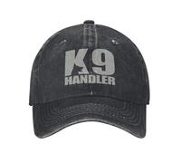 HKYTEEXP Coton Lavage K9 Handler Demin Cap Léger Chapeaux Femme Homme Casquette de Baseball ventiler