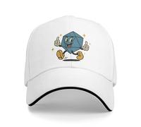 HKYTEEXP Game D20 TRPG Casquette de Baseball Ne Vous inquiétez Pas, Cela va empirer Casquette de Camionneur Classique Casquette de Baseball d’été Femme Homme Casquettes de Baseball