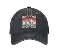 HKYTEEXP Rétro Papa impôt s’Assurer Que ce n’est Pas Poison Soleil Casquette de Baseball drôle fête des pères Hommes Camionneur Chapeau d’été crème Solaire Casquettes de Baseball