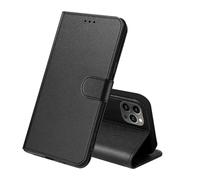 HL Coque pour iPhone 14 Pro Max en Cuir PU Premium | Business Housse Etui Multi-Carte, Pochette Fermeture Magnétique, Protection Anti-Choc Compatible avec (Noir)