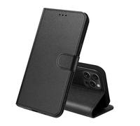 HL Coque pour iPhone 16 Pro Max en Cuir PU Premium | Business Housse Etui Multi-Carte, Pochette Fermeture Magnétique, Protection Anti-Choc Compatible avec (Noir)