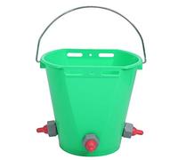 HL MP69 Mamelons Multiples en Plastique 8L Seau d'alimentation pour Lait d'agneau Haute capacité pour bovins Moutons Type d'assemblage de bétail Conception de Mamelon Robuste (Modèle à Trois bouches)
