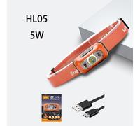 Hl05 Orange - Supfire Led Lampe Frontale Usb Lampe De Poche Linterna Led Edc Phare Lampe Frontale Hl05 Zebrlight1000lm Lampe Frontale Vélo Lampe Frontale