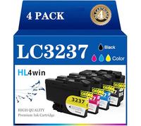 HL4win LC3237 Cartouches d'encre Compatible pour Brother LC3237 LC3237XL LC3239 Multipack pour Brother MFC-J5945DW MFC-J6945DW MFC-J6947DW HL-J6000DW HL-J6100DW (4 Pack,Noir/Cyan/Magenta/Jaune)