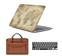 HLAAJJX Compatible avec Coque MacBook Air 11 Pouces 2015-2010 A1370 A1465,Coque Rigide & Sacoche Ordinateur Portable & Protection Clavier pour MacBook Air 11,6",Carte Rétro
