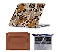 HLAAJJX Coque Case pour MacBook Air 13 Pouces 2010-2017 Version A1466 A1369,Coque Ultra-Fine Légère Étui Anti-Empreinte Digitale & Sac Ordinateur & Protection Clavier,Plantes Brunes
