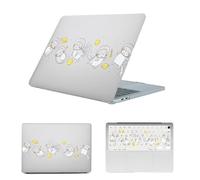 HLAAJJX Coque Case pour Macbook Air M2 M3 M4 13 Pouces Retina/Touch ID 2025-2022 A2681 A3113 A3240, Étui Rigide & EU Protection Clavier pour Macbook Air 13 M3 M2,Chat