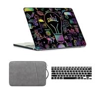 HLAAJJX Coque Compatible avec 2015-2017 MacBook 12 Pouces Modèle A1534 avec Air 12,6" Retina Display,Plastique Coque Rigide & Sac Ordinateur & Protection Clavier,Idées Originales