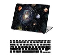 HLAAJJX Coque Compatible avec 2024-2021 Macbook M4 M3 M2 M1 Max/Pro 16 Pouces Case A2485 A2780 A2991 A3186 A3403, Plastique Étui Rigide & EU Protection Clavier,Planètes Cosmiques