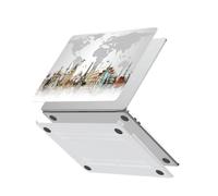 HLAAJJX Coque Compatible avec MacBook Air 13 Pouces 2017 2016 2015 2014 2013 2012 2010,Coque Rigide Protège Para MacBook Air 13,3 Pouces A1466 A1369,Sites Pittoresques & Carte