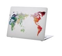 HLAAJJX Coque Compatible avec Macbook Air 13 Pouces M2 M3 Retina Display et Touch ID A2681 A3113 2022 2024, Housse Étui Rigide de Protection Mat en Plastique,Carte du Monde