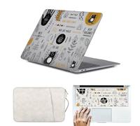 HLAAJJX Coque Compatible avec MacBook Air 15 Pouces M4 M3 M2 2025 2024 2023 A3241 A3114 A2941,Étui Protection Rigide Para Macbook Air 15,3" & Sac & Housse Clavier,Mauvais œil