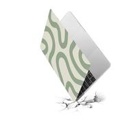 HLAAJJX Coque Compatible avec MacBook Pro 13 Pouces A1278 avec CD-ROM Ancienne Version 2012/2011/2010/2009/2008,Plastique Étui Rigide Case de Protection Ultra Mince,Lignes Vertes