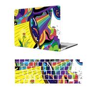 HLAAJJX Coque Compatible avec Macbook Pro 13 Pouces M1 A2338 A2289 A2251 A2159 A1989 A1708 A1706 2020-2016, Plastique Housse Étui Rigide & EU QWERTY Protection Clavier,Explorer la Nature