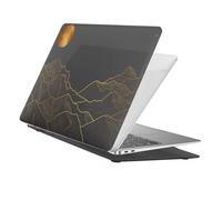 HLAAJJX Coque Compatible avec MacBook Pro 16 Pouces M4 Max M3 M2 M1 2025 2024 2023 2021,Étui Rigide Para Macbook Pro 16 A3186 A3403 A2991 A2780 A2485,Montagne et Soleil