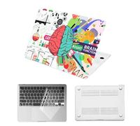 HLAAJJX Coque Para Ancienne MacBook Pro 13 Pouces, 2012 2011 2010 2009 2008 Modèle A1278 avec CD-ROM,Étui Rigide en Plastique & Housse Clavier,Cerveau Gauche et Droit