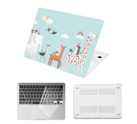HLAAJJX Coque Para MacBook Air 11 Pouces,2015 2013 Modèle A1370 A1465,Coque Rigide de Protection en Plastique & Housse Clavier,Animal Abstrait