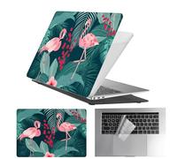 HLAAJJX Coque Para MacBook Air 13 Pouces M4 M3 M2 2025 2024 2022,Coque Rigide Protège & Housse Clavier Para Macbook Air 13,6 Pouces A3240 A3113 A2681 avec Touch ID,Oiseau Rose