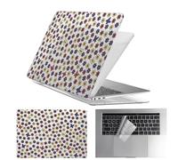 HLAAJJX Coque Para MacBook Pro 14 Pouces M5 M4 M3 M2 M1 Max 2025 2024 2023 2021 A3434 A3112 A3185 A3401 A2918 A2992 A2779 A2442,Pro 14,2" Étui Rigide & Housse Clavier,Fleur et Papillon