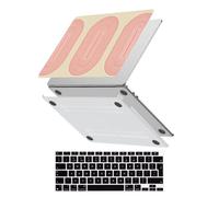 HLAAJJX Coque Para MacBook Pro 14 Pouces M5 M4 M3 M2 M1 Max 2025 2024 2023 2021 A3434 A3112 A3185 A3401 A2918 A2992 A2779 A2442,Pro 14,2" Étui Rigide & Housse Clavier,Beige et Rose