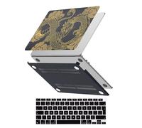 HLAAJJX Coque Para MacBook Pro 15 Pouces 2019 2018 2017 2016 A1990 A1707,Coque Rigide & Housse Clavier Para Macbook Pro 15,4" avec Touch Bar & Touch ID,Dragon
