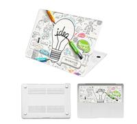 HLAAJJX Coque pour Macbook Air 11 Pouces 2015 2014 2013 2012 2011 2010 A1465 A1370,Étui Case Rigide Plastique de Protection & Housse de Clavie pour Macbook Air 11.6",Ampoule Scientifique