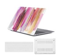 HLAAJJX Coque pour MacBook Air 13 Pouces 2010-2017 Version A1466 A1369,Coque Étui Protection Fine et Durable en Plastique & Housse Clavier pour Mac Air 13,Couleurs de l'arc-en-Ciel
