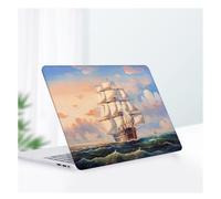 HLAAJJX Coque pour MacBook Air 13 Pouces M1 2021 2020 2019 2018 Model A2337 A2179 A1932 avec Air 13,3" Retina Display & Touch ID,Étui de Protection en Plastique,Voile en Mer