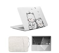 HLAAJJX Coque pour Macbook Air 13 Pouces M4 M3 M2 2025 2024 2023 2022 A2681 A3113 A3240,Étui Rigide Case Cover & Clavier Cover & Housse Ordinateur pour Macbook Air 13.6,Tigre Mignon