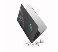 HLAAJJX Coque pour Macbook Air 13 Pouces Retina M1 2020 2019 2018 A1932 A2179 A2337 avec Touch ID,Étui Housse Rigide Plastique Snap-on Case avec Mac Air 13.3 Cover,Homme de l'espace