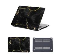 HLAAJJX Coque pour Macbook Air M1 13 Pouces 2020 2019 2018 A1932 A2179 A2337 avec Retina/Touch ID,Étui Housse Rigide Plastique Snap-on Case pour Macbook Air 13.3",Marbre Noir