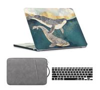 HLAAJJX Coque pour MacBook Pro 13 Pouces M2 M1 2022-2016 A2338 A2289 A2251 A2159 A1989 A1706 A1708,Étui Rigide & Sacoche Ordinateur Portable & Protection Clavier,Baleine de Mer