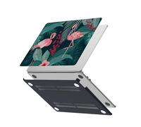 HLAAJJX Coque pour MacBook Pro 13 Pouces M2 M1 2022 2020 2019 2018 2017 2016 Modèle A2338 A2289 A2251 A2159 A1989 A1706 A1708 Case,Étui Rigide Plastique Protection,Flamant Rose