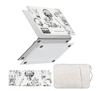 HLAAJJX Coque pour MacBook Pro 14 M5 M4 M3 M2 M1 Max 2026-2021 A3434 A3112 A3185 A3401 A2918 A2992 A2779 A2442,Étui Rigide & Housse Clavier & Sacoche pour Mac Pro 14,2,Crâne et Musique