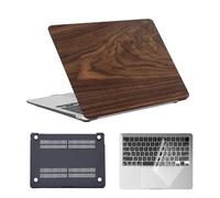 HLAAJJX Coque pour Macbook Pro 14 Pouces M4 M3 M2 M1 Max 2025 2024 2023 2022 2021 A2442 A2779 A2918 A2992 A3112 A3185 A3401,Housse Étui Rigide en Plastique & Clavier,Grain de Bois