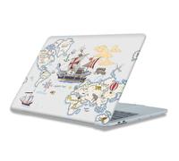 HLAAJJX Coque pour MacBook Pro 14 Pouces M5 M4 M3 M2 M1 2026-2021 | (A2442/A2779/A2918/A2992/A3112/A3185/A3401/A3434/A3426/A3427) Coque Rigide Protectrice pour Mac Pro 14,2, Carte Du Monde