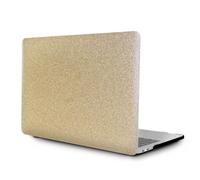 HLAAJJX Coque pour MacBook Pro 14 Pouces M5 M4 M3 M2 M1 2026-2021 | Mince Plastique Housse de Protection Étui Élégante Cuir pour MacBook Pro 14,2 avec Liquid Retina XDR, Paillettes dorées
