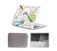 HLAAJJX Coque pour MacBook Pro 15 Pouces 2015 2014 2013 2012 A1398 Retina,Housse Étui Rigide en Plastique Fine & Sac de Transport & Clavier pour Macbook Pro 15.3,Science Créative