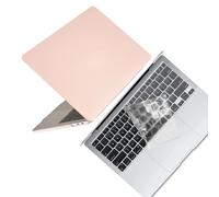 HLAAJJX Coque pour MacBook Pro 15 Pouces 2019 2018 2017 2016 A1990 A1707 avec Touch Bar & Touch ID,Housse Étui Rigide de Protection Mat & Protecteur de Clavier,Rose Crème