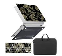 HLAAJJX Coque pour MacBook Pro 16 Pouces 2019 A2141 avec Touch Bar,Coque Protection Rigide & Sacoche Ordinateur Portable & Protection Clavier pour Mac Pro 16,2,Dragon Cool