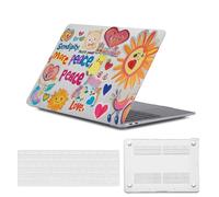 HLAAJJX Coque pour MacBook Pro 16 Pouces Case 2019 A2141 avec Touch Bar,Étui Cover Rigide Fine et Légère Anti-Rayures en Plastique & Housse Clavier,Autocollants Adorables