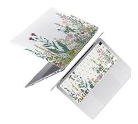 HLAAJJX Coque Protection pour Ancienne MacBook Pro 15 Pouces 2015-2012 A1398 avec Retina Display,Plastique Étui Rigide Snap Case & Protection Clavier pour Mac Pro 15.3,Fleurs et Feuilles